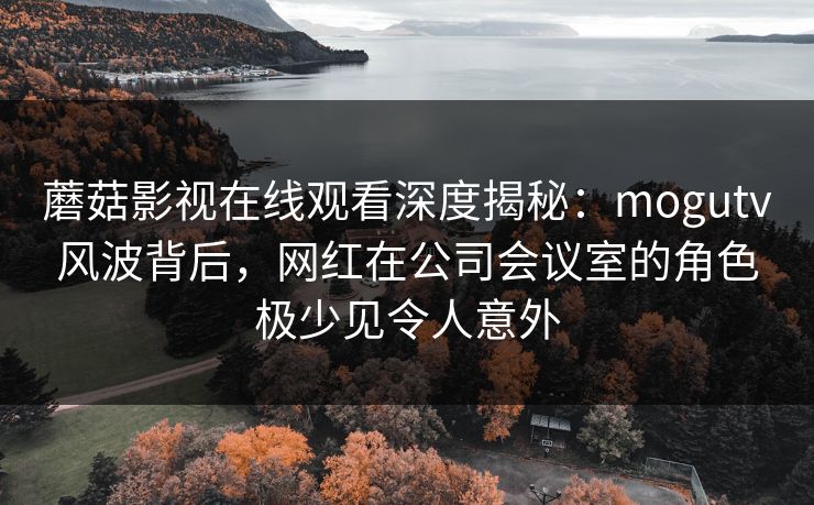 蘑菇影视在线观看深度揭秘：mogutv风波背后，网红在公司会议室的角色极少见令人意外
